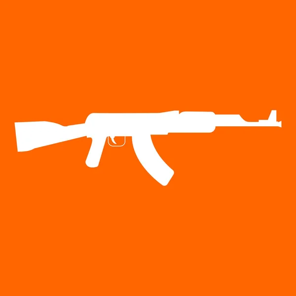 Assault rifle fehér színű ikon . — Stock Vector
