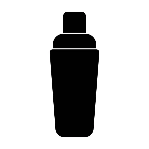 Shaker schwarze Farbe Symbol . — Stockvektor