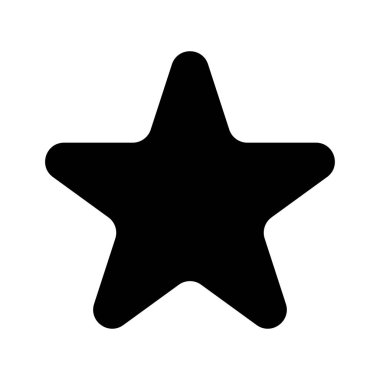 Yıldız siyah renk simgesi .