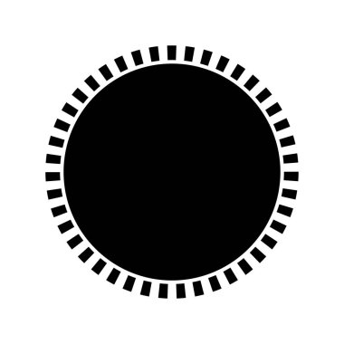 Güneş renkli simge siyah .