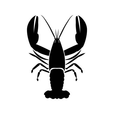 CRAW balık renkli simge siyah .