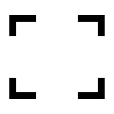 Sembol tam ekran siyah renk simgesini .