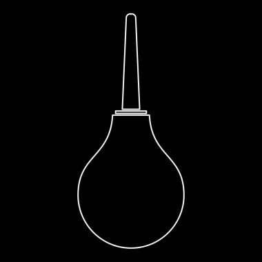 Lavman beyaz renk yol simgesi .