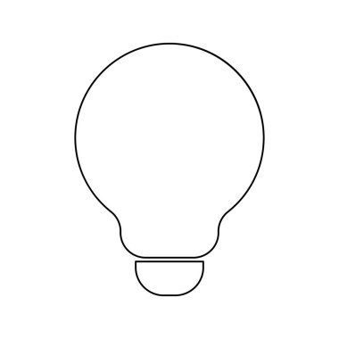 Ampul siyah renk simgesi .