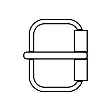 Siyah renk simgesi toka .