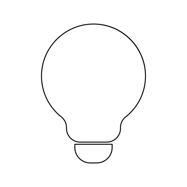 Bulb black color icon . — Stock Vector