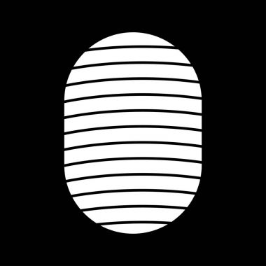 Parmak izi beyaz renk simgesi .