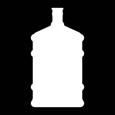 Dağıtıcı büyük şişe beyaz renk simgesi .