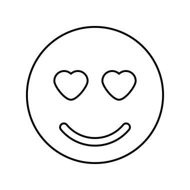 Gülümseme siyah renk simgesi .