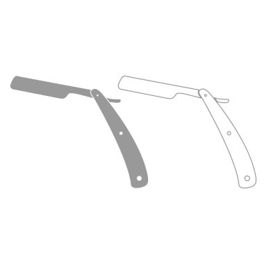 Usturanın gri Icon set .