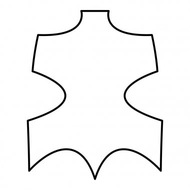 Deri Siyah renk simgesi .