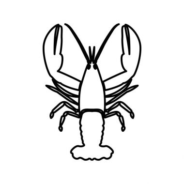 CRAW balık renkli simge siyah .