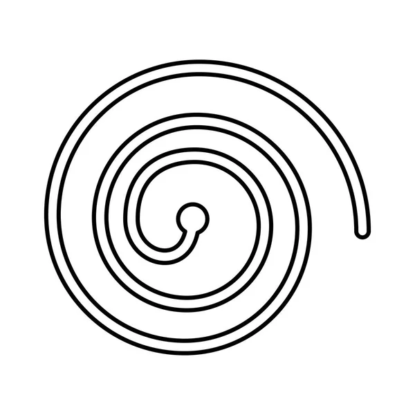 Spiral black color icon . — Stock Vector
