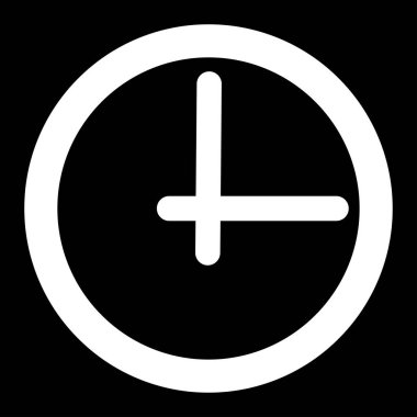 Saat beyaz renk simgesi .