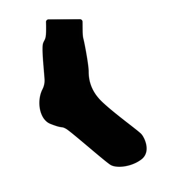 Sock ícone de cor preta  . —  Vetores de Stock