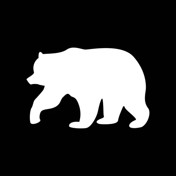 Εικονίδιο Χρώμα Λευκή αρκούδα . — Διανυσματικό Αρχείο
