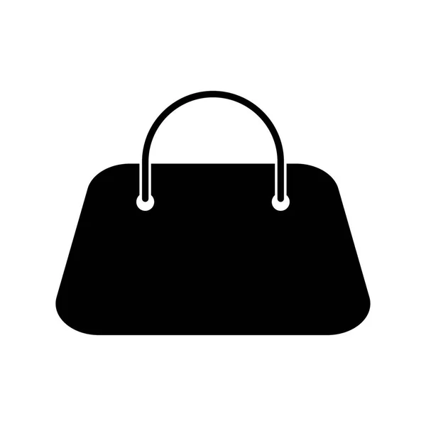 Frau Tasche schwarze Farbe Symbol . — Stockvektor