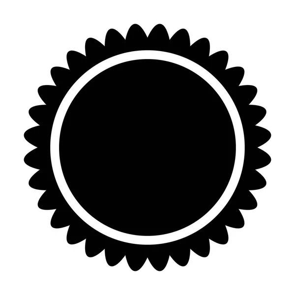 Sonne schwarze Farbe Symbol . — Stockvektor