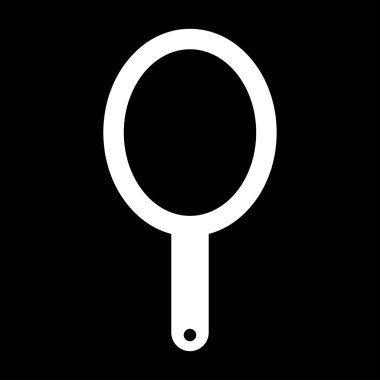 El ayna beyaz renk simgesi .