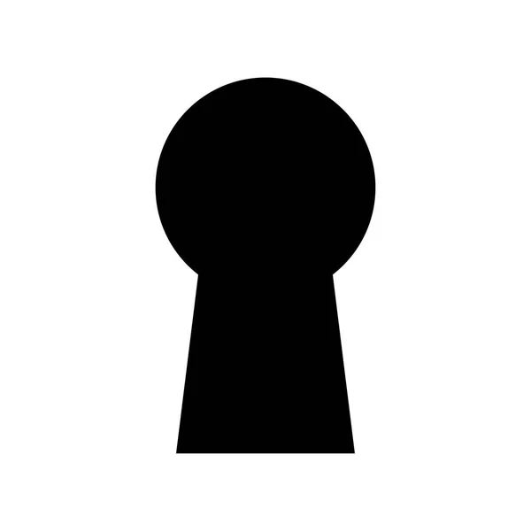 Keyhole black color icon . — Stock Vector