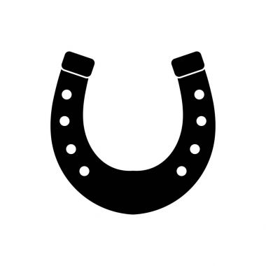 At nalı siyah renk simgesi .