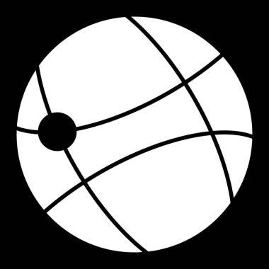 Küresel teknoloji beyaz renk simgesi simgesi .