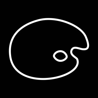 Paleti beyaz renk simgesi .