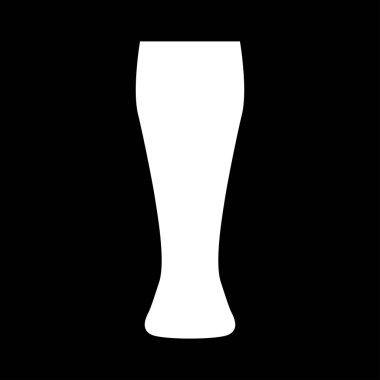 Bira cam beyaz renk simgesi .