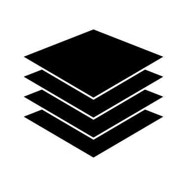 İşareti liste veya kağıtları siyah renkli simge yığını .