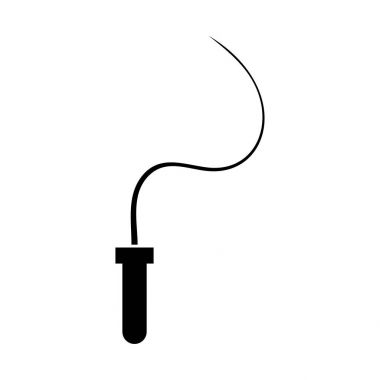 Kırbaç siyah renk simgesi .