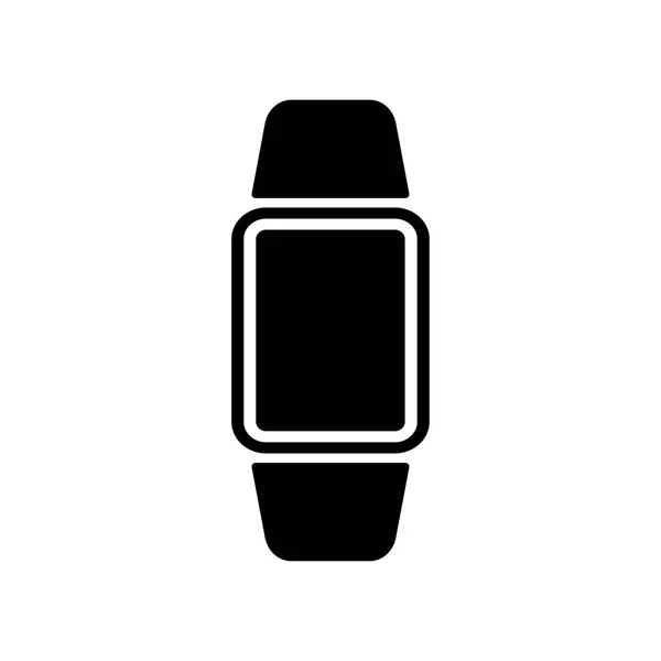 Reloj de mano digital icono de color negro  . — Archivo Imágenes Vectoriales