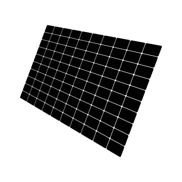 Panel solar icono de color negro  . — Archivo Imágenes Vectoriales