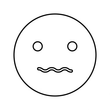 Gülen siyah renk simgesi .