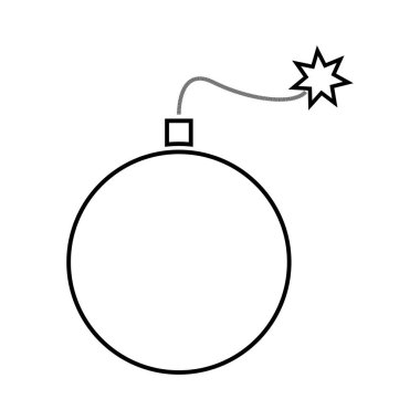 Bomba siyah renk simgesi .