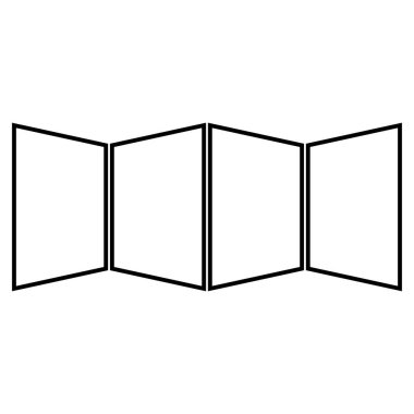 Harita siyah renk simgesi .