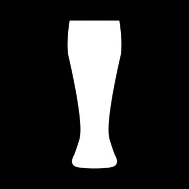 Bira cam beyaz renk simgesi .