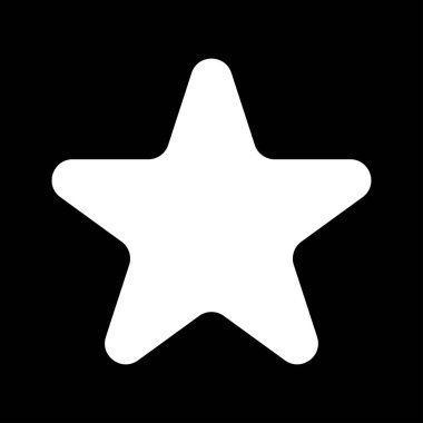 Yıldız beyaz renk simgesi .