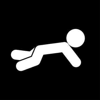 Gezinme bebek beyaz renk simgesi .