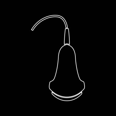 Ultrason beyaz renk simgesi .