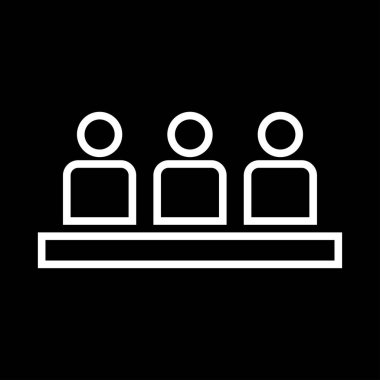 Yönetim Kurulu toplantısı - iş kavramı beyaz renk simgesi .