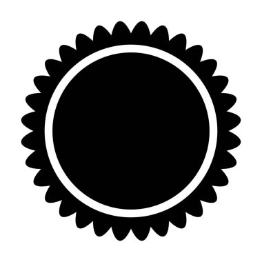 Güneş renkli simge siyah .