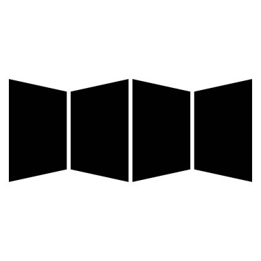 Harita siyah renk simgesi .