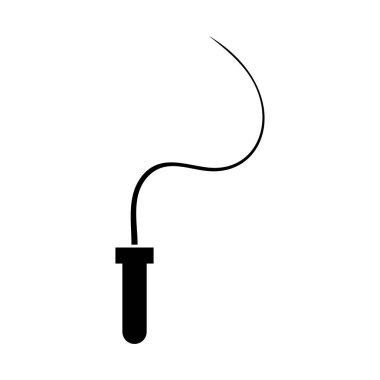 Kırbaç siyah renk simgesi .