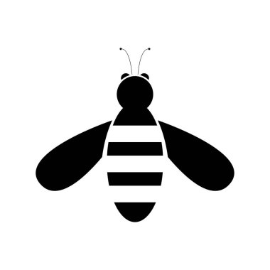 Arı siyah renk simgesi .