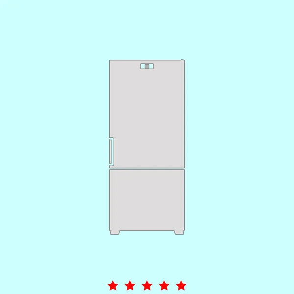 Renk simgesi olan buzdolabı seti . — Stok Vektör