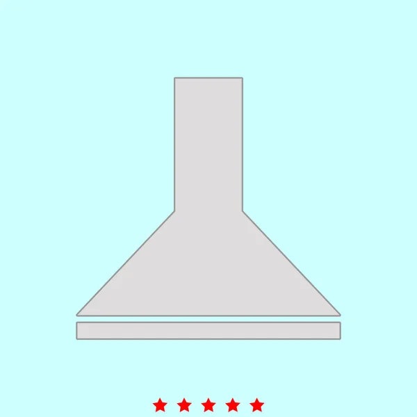 Uitlaat kap set is het pictogram van de kleur . — Stockvector