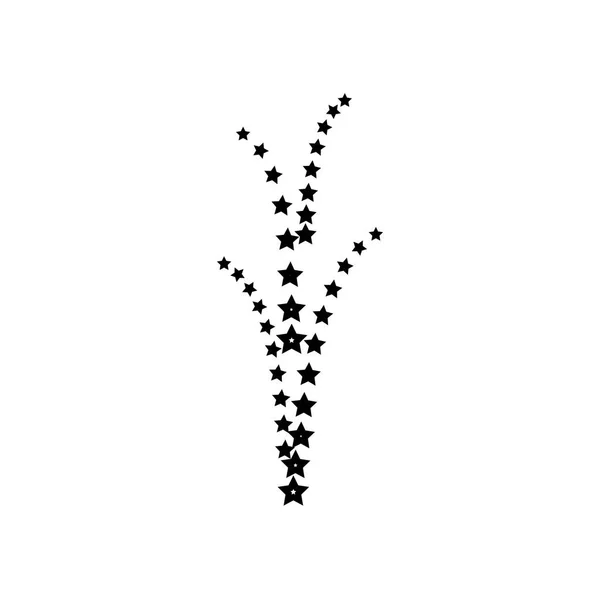 Фейєрверк чорного кольору значок  . — стоковий вектор