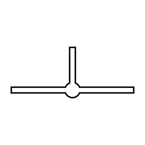 Standort Netzwerk Segment schwarze Farbe Symbol . — Stockvektor