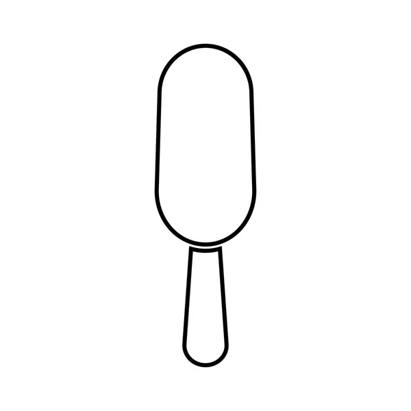 Ícone de cor preta de sorvete  . — Vetor de Stock
