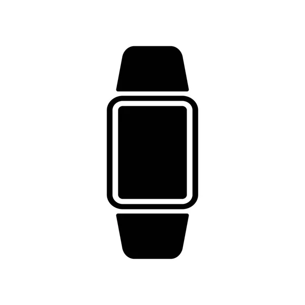Digital hand clock black color icon . — Stock Vector
